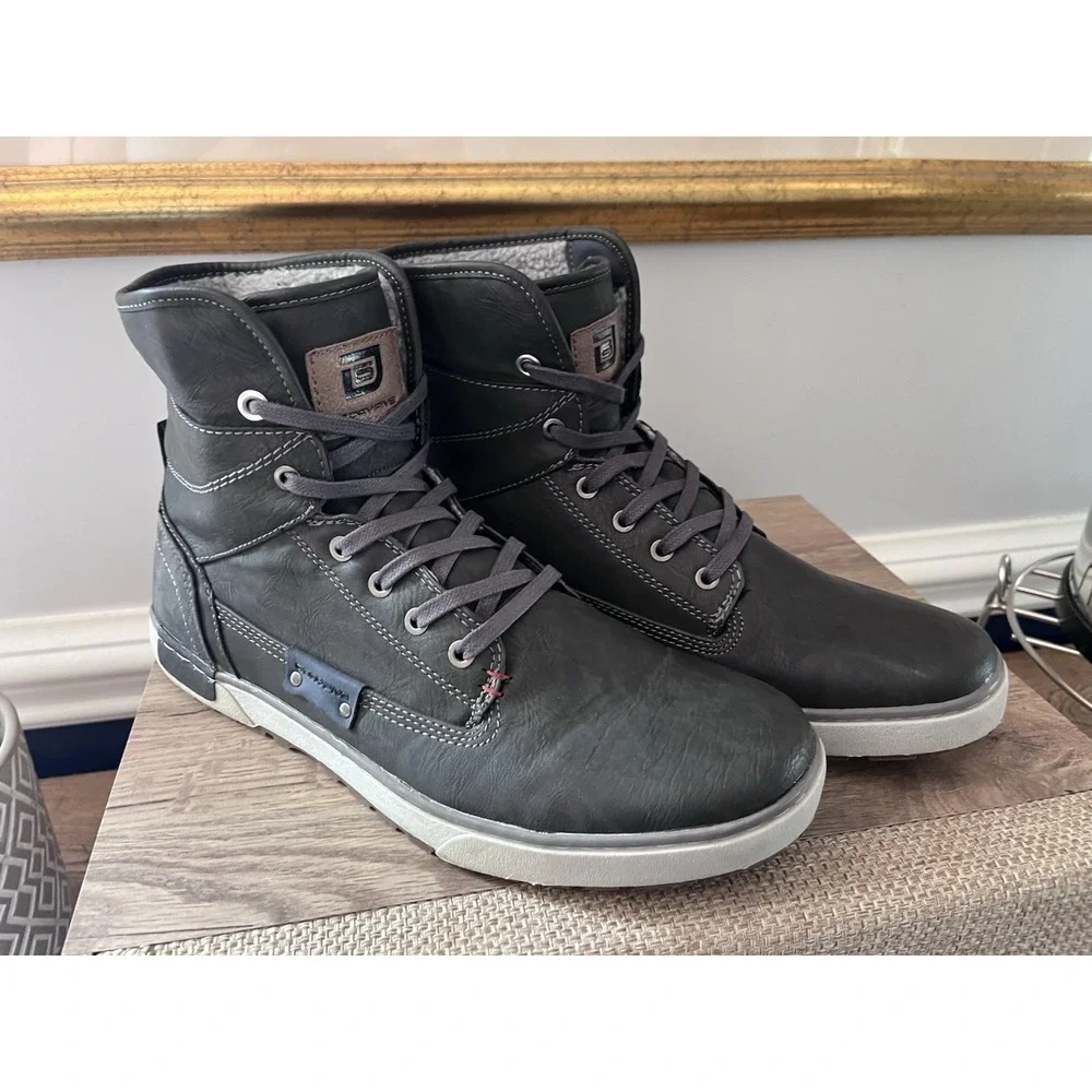 Day Five Shoes Boots Gray High Top Shoes Men's 12 Mervin Lace Up M1